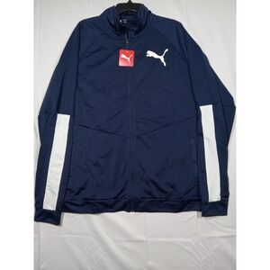 Puma Track Jackets Tricot Mens 2XLT Blue Lightweight